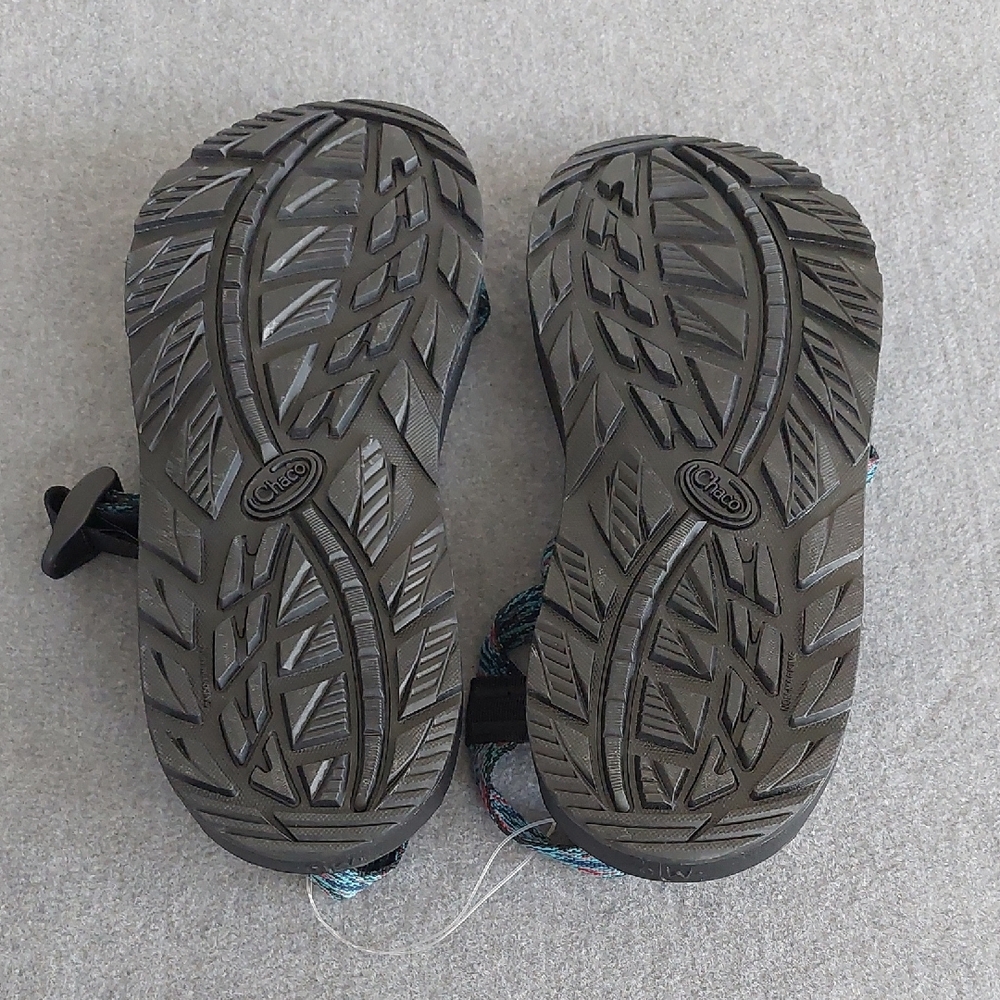 Chaco Men's Z/Cloud 2 Sandals Teal Blue Red Pattern Size 9 JCH108679 - Picture 5 of 5